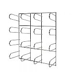 Chrome Plated Wall  Mount Material Rack <br> <br>